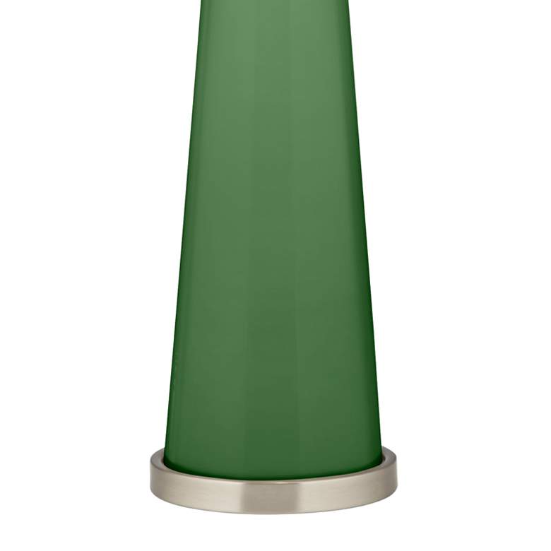 Image 3 Color Plus Peggy 29 3/4" Garden Grove Green Glass Table Lamp more views