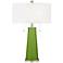 Color Plus Peggy 29 3/4" Gecko Green Glass Table Lamp