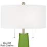 2_Color Plus Peggy 29 3/4" Gecko Green Glass Table Lamp more views