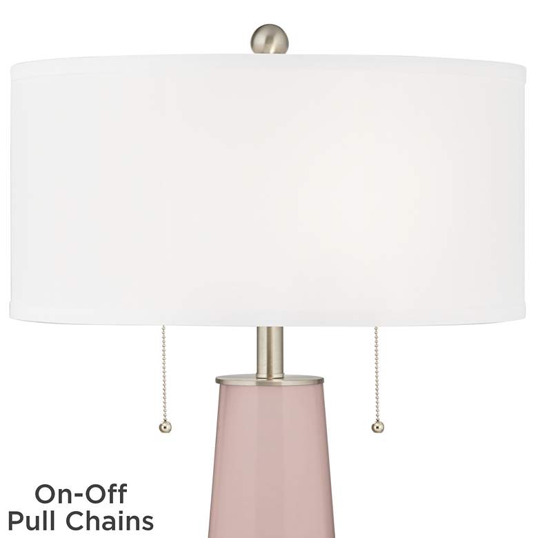 Image 2 Color Plus Peggy 29 3/4" Glamour Color Glass Table Lamp more views