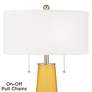 Color Plus Peggy 29 3/4" Goldenrod Yellow Glass Table Lamp