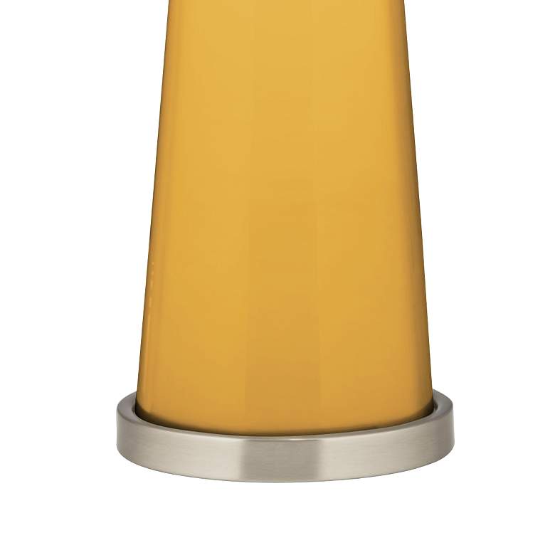 Image 3 Color Plus Peggy 29 3/4 inch Goldenrod Yellow Glass Table Lamp more views