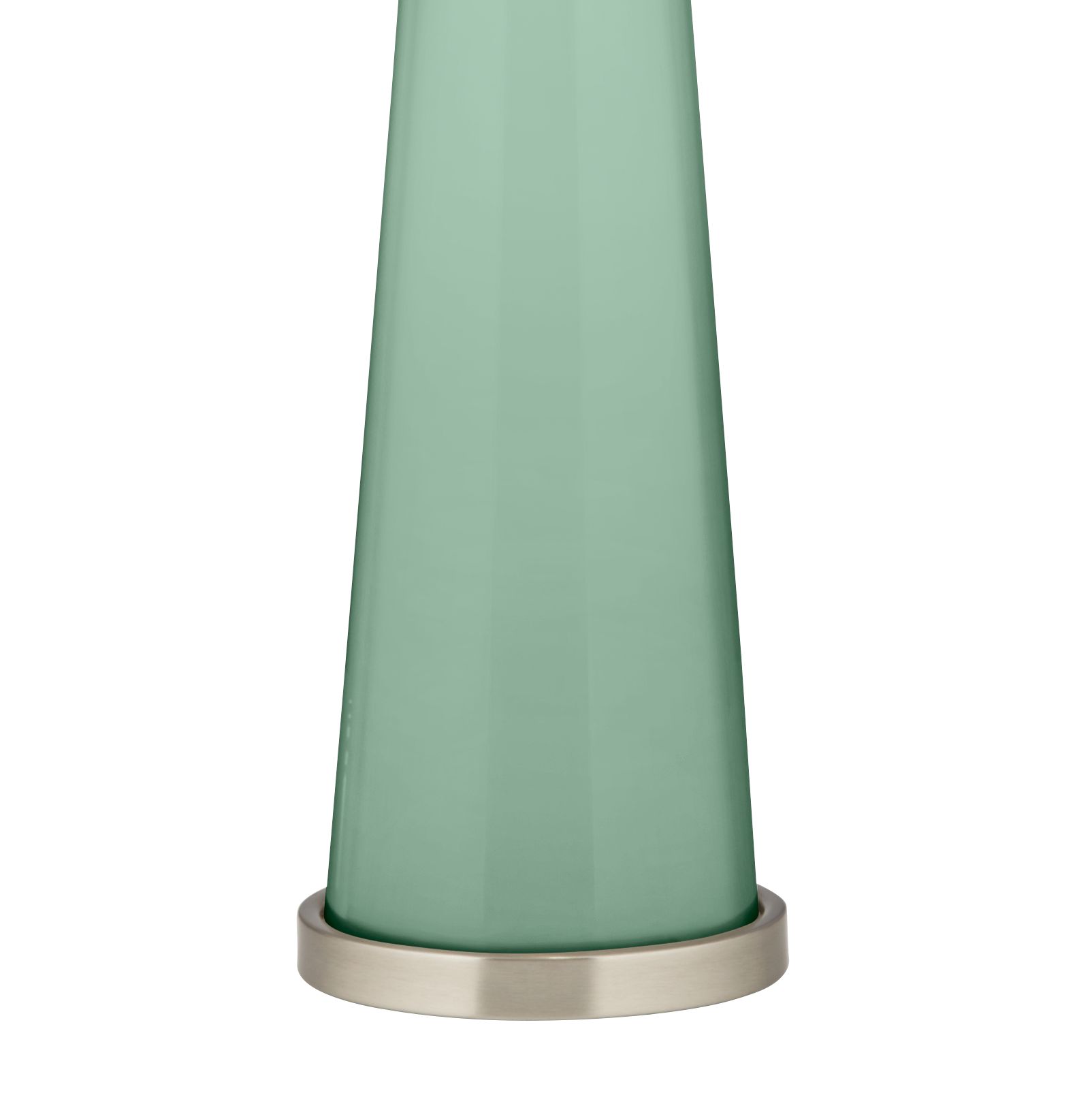 Image 3 Color Plus Peggy 29 3/4" Grayed Jade Green Glass Table Lamp more views