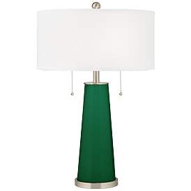 Image1 of Color Plus Peggy 29 3/4" Greens Color Glass Table Lamp
