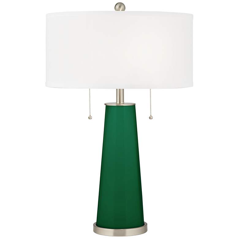 Image 1 Color Plus Peggy 29 3/4 inch Greens Color Glass Table Lamp