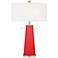Color Plus Peggy 29 3/4" High Modern Poppy Red Glass Table Lamp