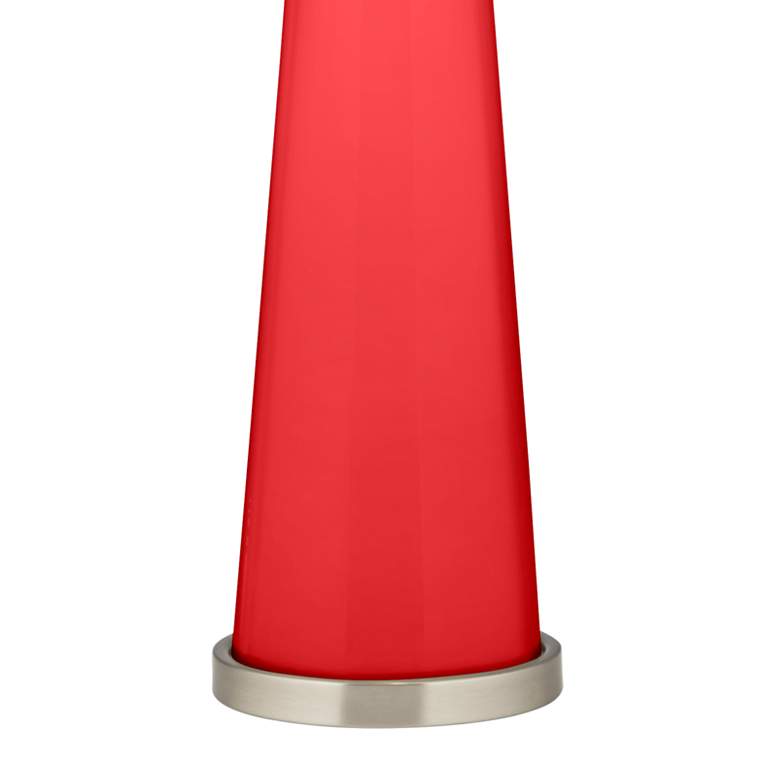 Image 3 Color Plus Peggy 29 3/4" High Modern Poppy Red Glass Table Lamp more views
