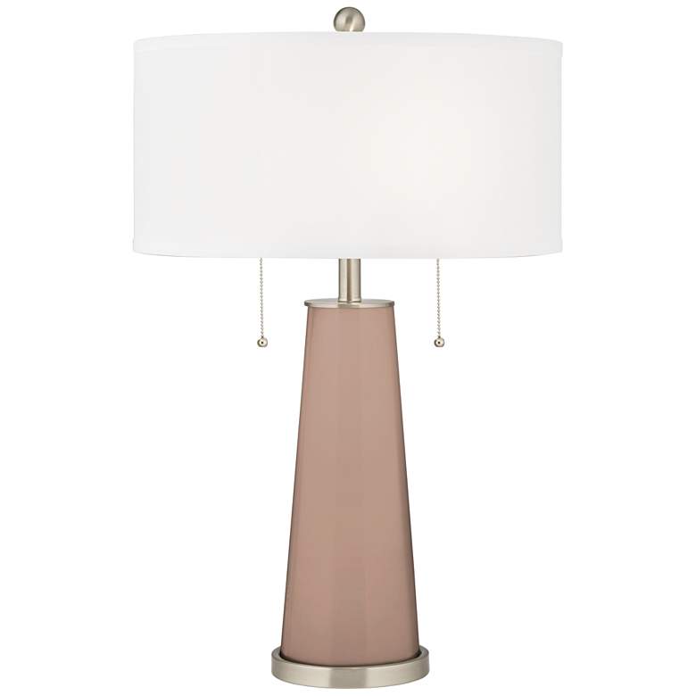 Image 1 Color Plus Peggy 29 3/4" High Redend Point Glass Table Lamp