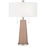 1_Color Plus Peggy 29 3/4" High Redend Point Glass Table Lamp
