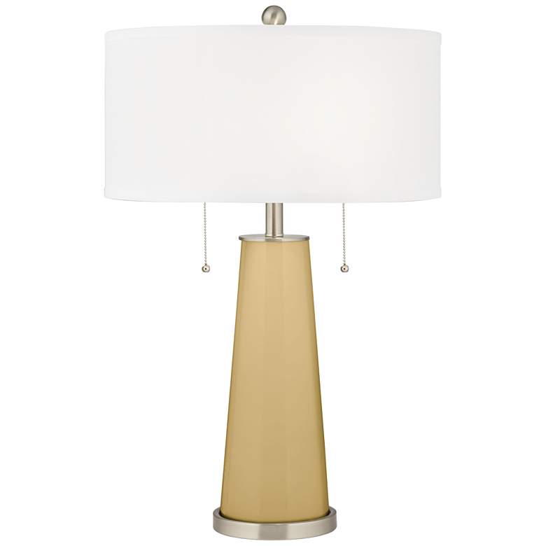 Image 1 Color Plus Peggy 29 3/4 inch Humble Gold Glass Table Lamp