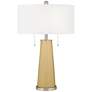 Color Plus Peggy 29 3/4" Humble Gold Glass Table Lamp