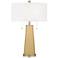 Color Plus Peggy 29 3/4" Humble Gold Glass Table Lamp