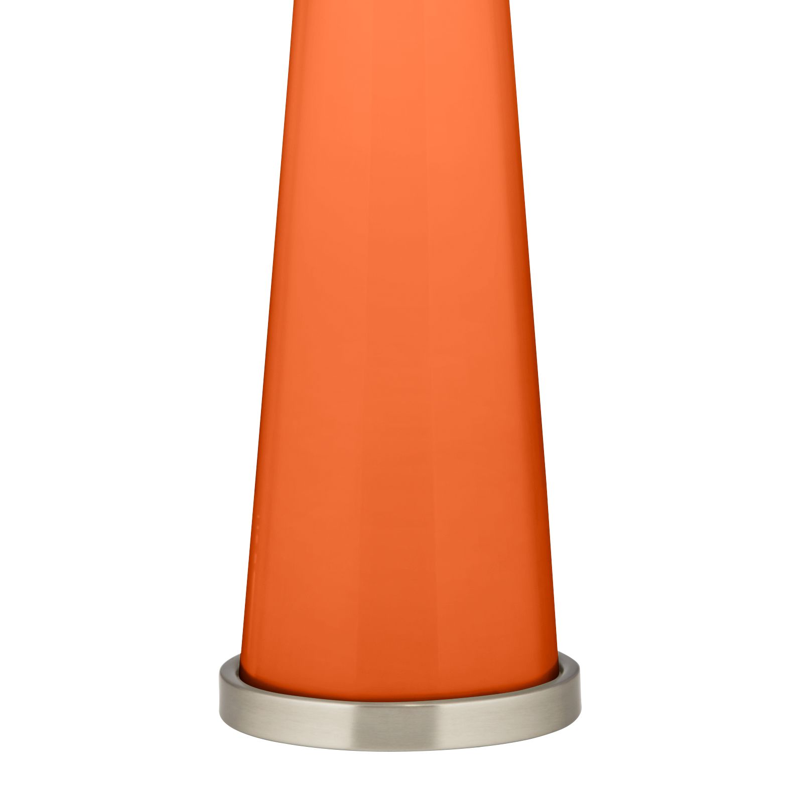 Image 3 Color Plus Peggy 29 3/4" Invigorate Orange Glass Table Lamp more views