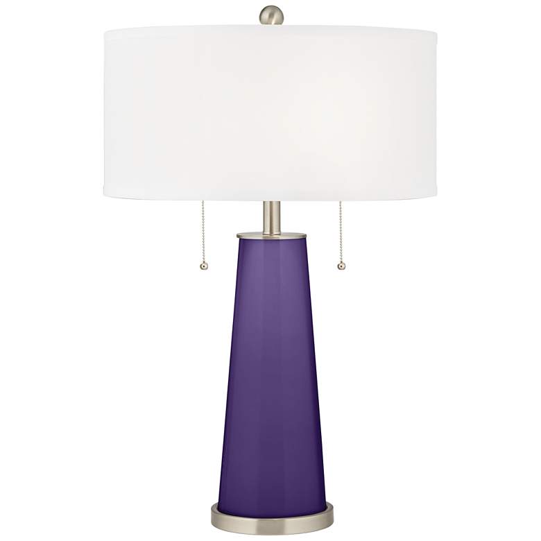 Image 1 Color Plus Peggy 29 3/4" Izmir Purple Glass Table Lamp