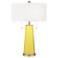 Color Plus Peggy 29 3/4" Lemon Twist Yellow Table Lamp with USB Dimmer