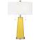 Color Plus Peggy 29 3/4" Lemon Zest Yellow Glass Table Lamp