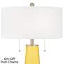 2_Color Plus Peggy 29 3/4" Lemon Zest Yellow Glass Table Lamp more views