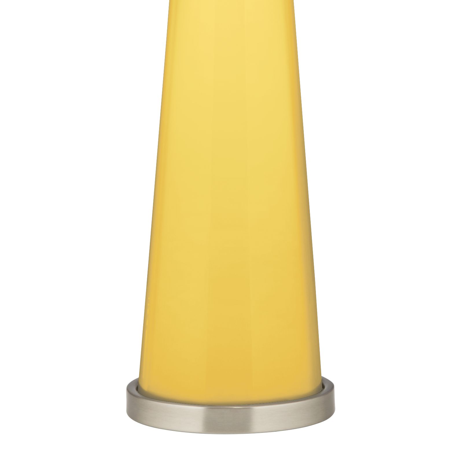 Image 3 Color Plus Peggy 29 3/4" Lemon Zest Yellow Glass Table Lamp more views