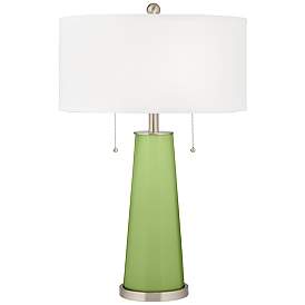 Image1 of Color Plus Peggy 29 3/4" Lime Rickey Green Glass Table Lamp