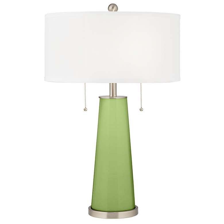 Image 2 Color Plus Peggy 29 3/4 inch Lime Rickey Green Table Lamp with USB Dimmer