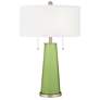 Color Plus Peggy 29 3/4" Lime Rickey Green Table Lamp with USB Dimmer