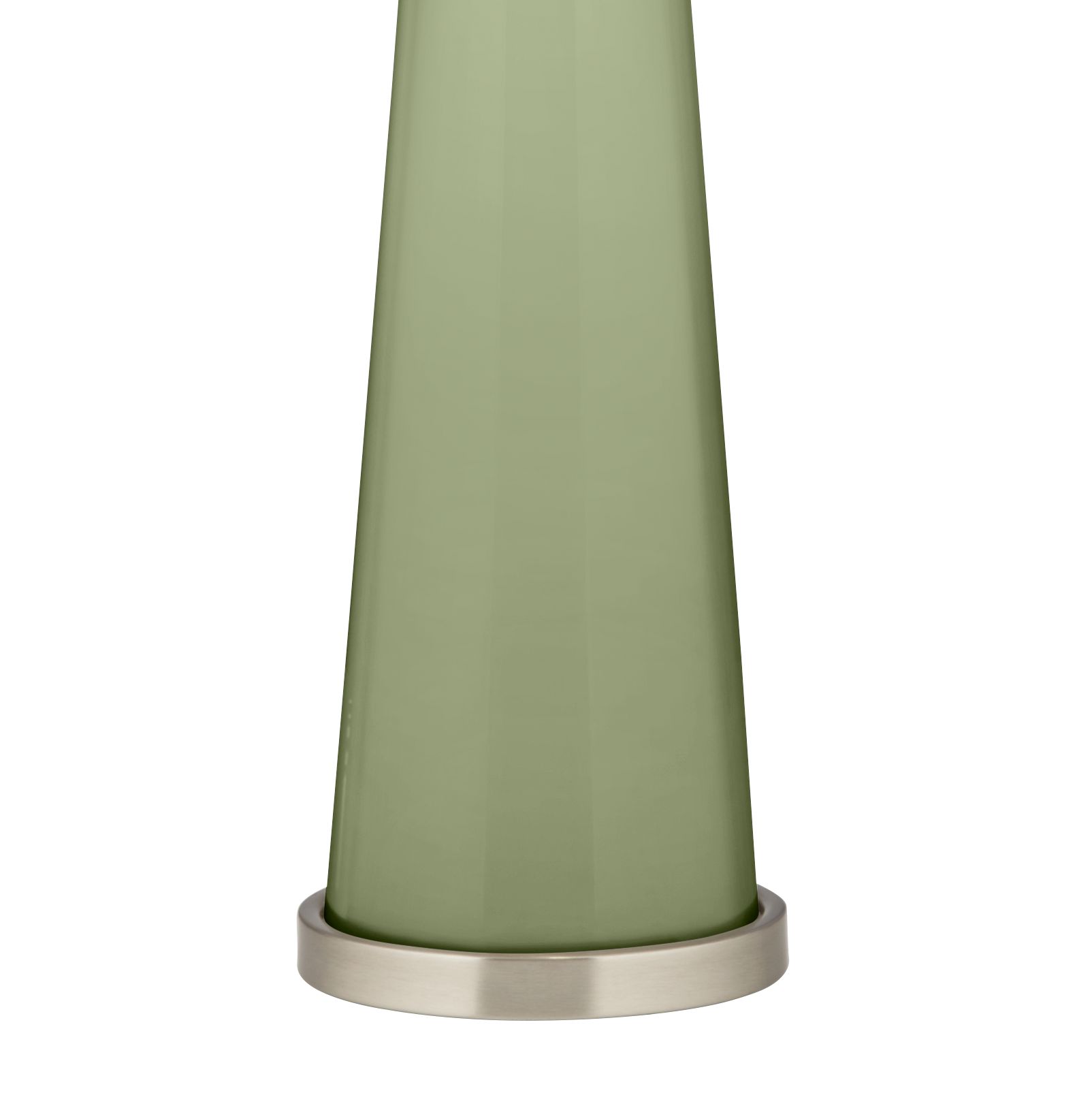 Image 3 Color Plus Peggy 29 3/4" Majolica Green Glass Table Lamp more views