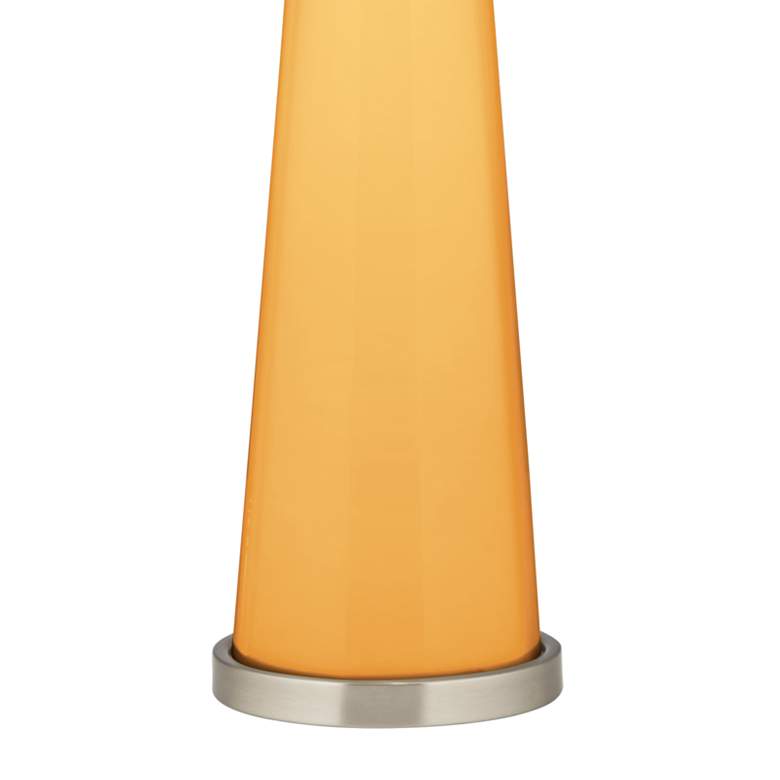 Image 3 Color Plus Peggy 29 3/4" Marigold Yellow Glass Table Lamp more views