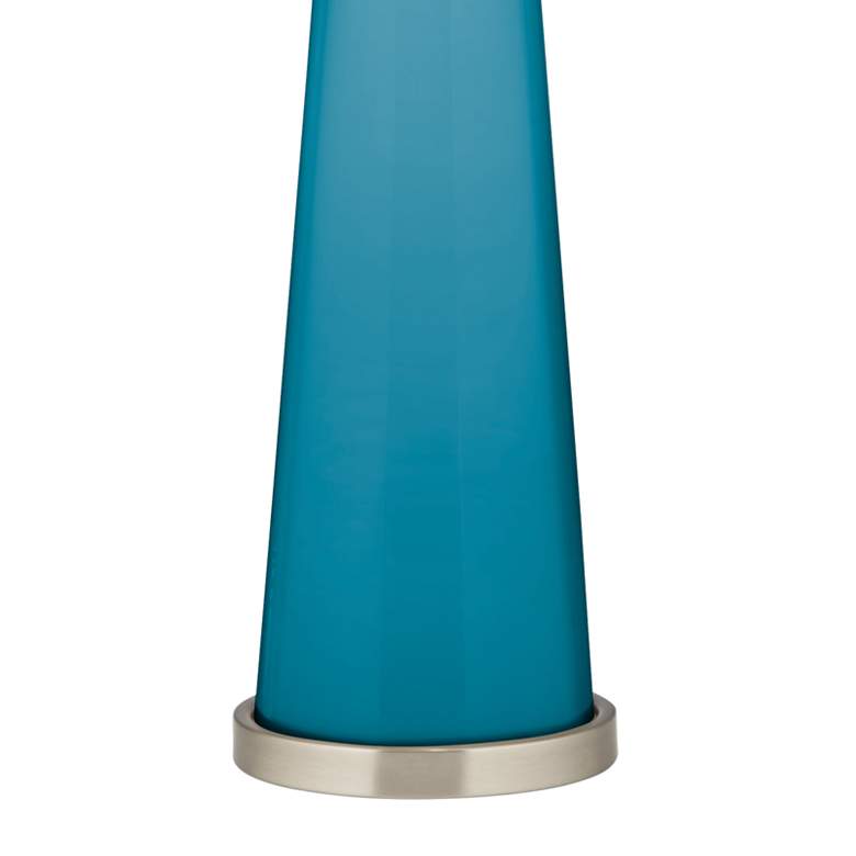 Image 3 Color Plus Peggy 29 3/4 inch Modern Caribbean Sea Blue Table Lamp more views