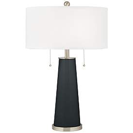 Image1 of Color Plus Peggy 29 3/4" Modern Glass Black of Night Table Lamp