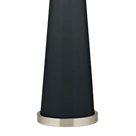 Image3 of Color Plus Peggy 29 3/4" Modern Glass Black of Night Table Lamp more views