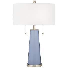 Image1 of Color Plus Peggy 29 3/4" Modern Glass Blue Sky Table Lamp