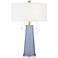 Color Plus Peggy 29 3/4" Modern Glass Blue Sky Table Lamp