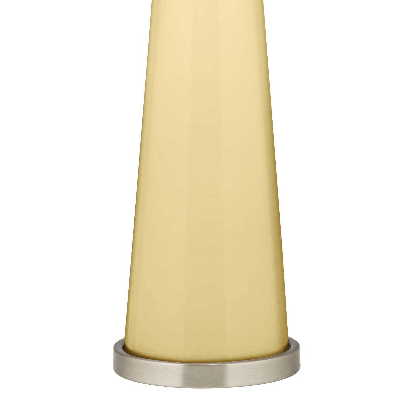 Image 3 Color Plus Peggy 29 3/4" Modern Glass Butter Up Yellow Table Lamp more views