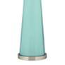 Color Plus Peggy 29 3/4" Modern Glass Cay Blue Table Lamp