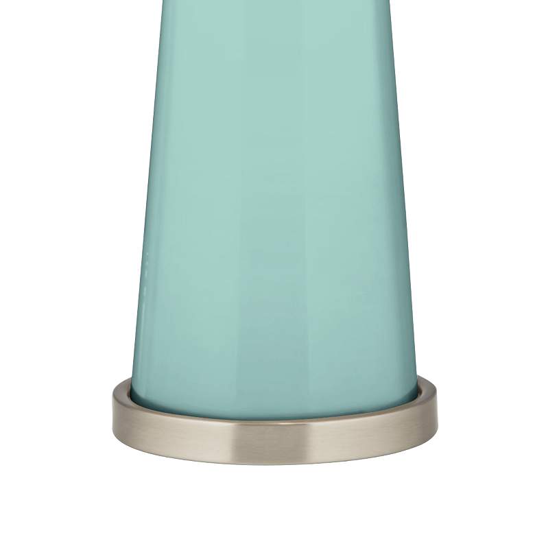 Image 3 Color Plus Peggy 29 3/4 inch Modern Glass Cay Blue Table Lamp more views