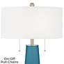 2_Color Plus Peggy 29 3/4" Modern Glass Great Falls Blue Table Lamp more views
