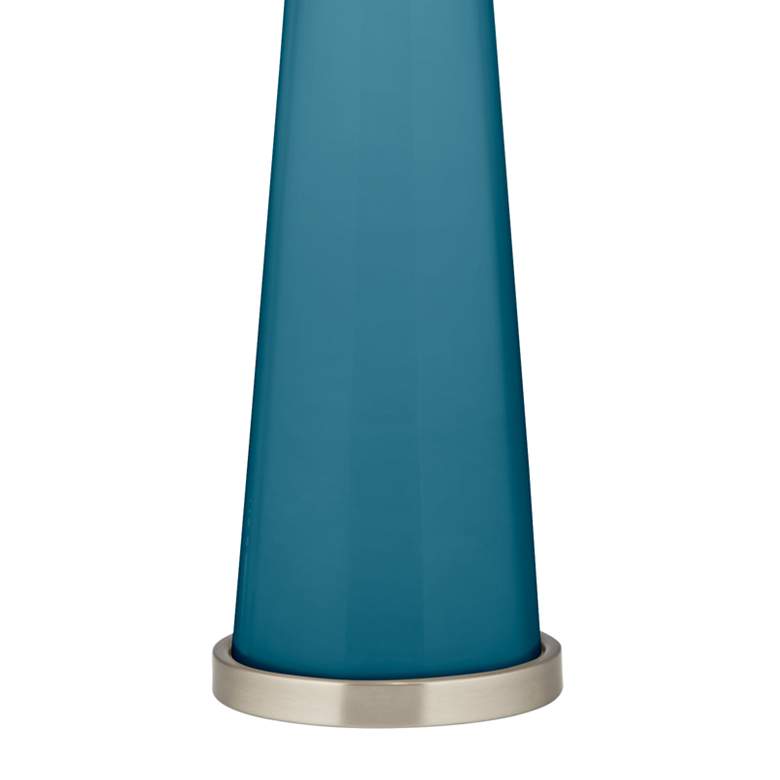 Image 3 Color Plus Peggy 29 3/4" Modern Glass Great Falls Blue Table Lamp more views