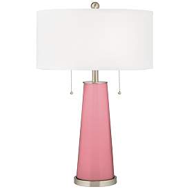 Image1 of Color Plus Peggy 29 3/4" Modern Glass Haute Pink Table Lamp