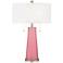 Color Plus Peggy 29 3/4" Modern Glass Haute Pink Table Lamp