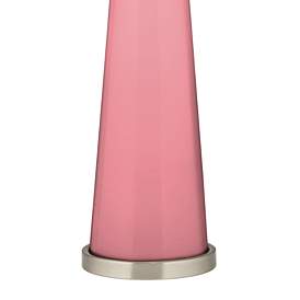 Image3 of Color Plus Peggy 29 3/4" Modern Glass Haute Pink Table Lamp more views