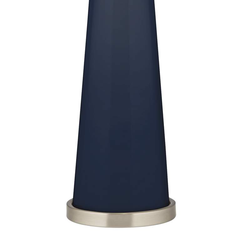 Image 3 Color Plus Peggy 29 3/4" Modern Glass Naval Blue Table Lamp more views