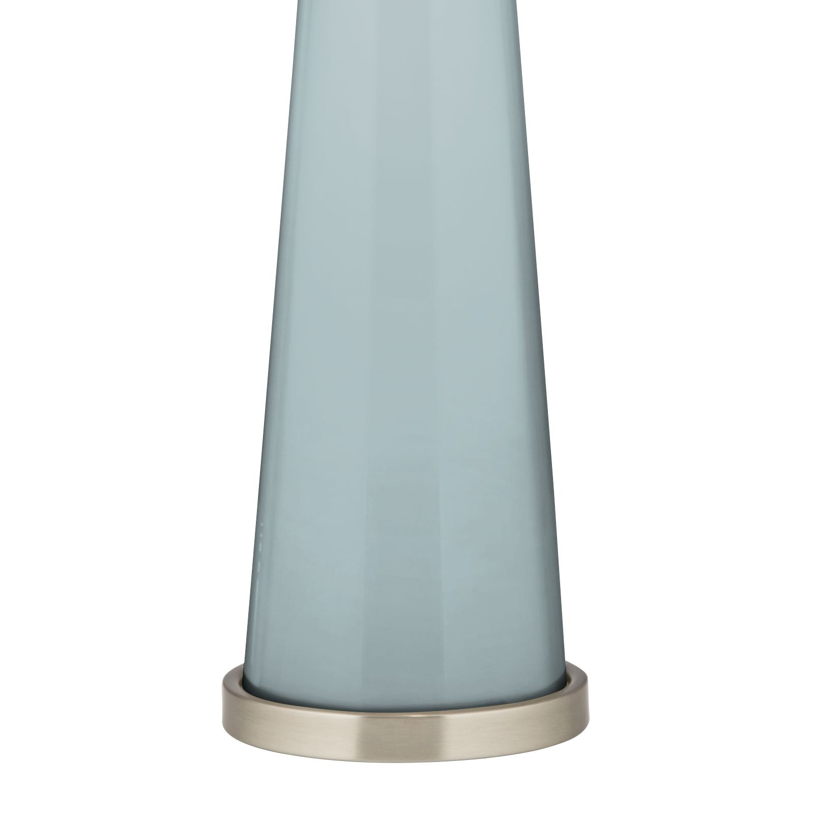 Image 3 Color Plus Peggy 29 3/4" Modern Glass Rain Blue Gray Table Lamp more views