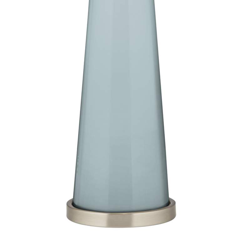 Image 3 Color Plus Peggy 29 3/4" Modern Glass Rain Blue Gray Table Lamp more views