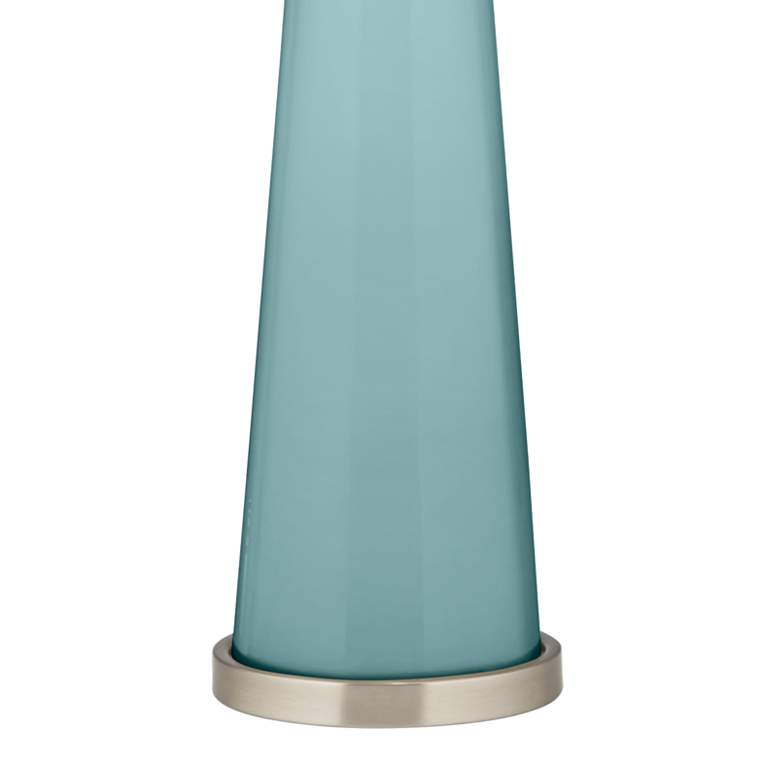 Image 3 Color Plus Peggy 29 3/4" Modern Glass Raindrop Blue Table Lamp more views