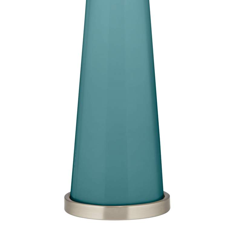 Image 3 Color Plus Peggy 29 3/4" Modern Glass Reflecting Pool Blue Table Lamp more views