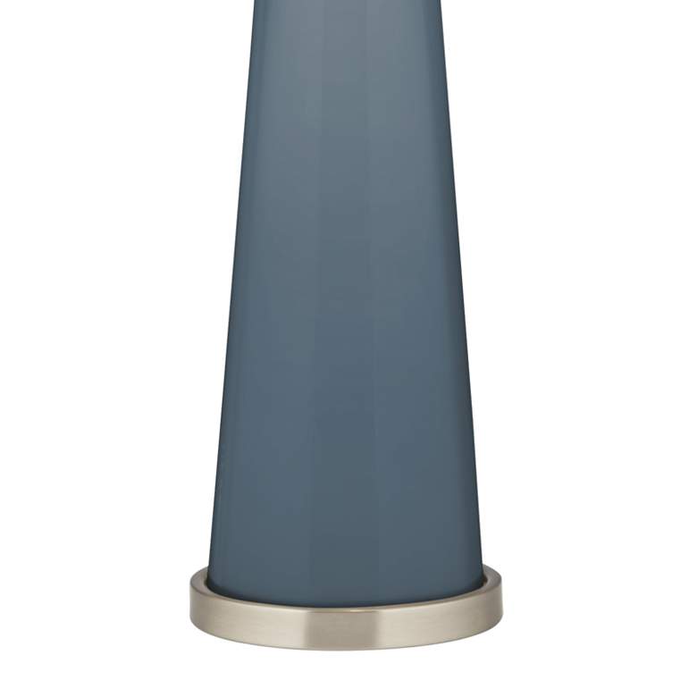 Image 3 Color Plus Peggy 29 3/4 inch Modern Glass Smoky Blue Table Lamp more views