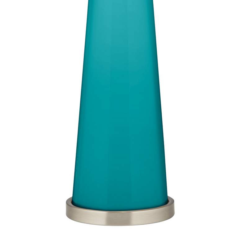 Image 3 Color Plus Peggy 29 3/4" Modern Glass Surfer Blue Table Lamp more views