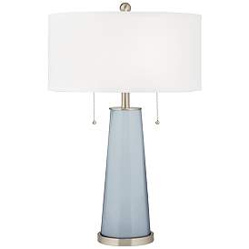 Image1 of Color Plus Peggy 29 3/4" Modern Glass Take Five Blue Table Lamp