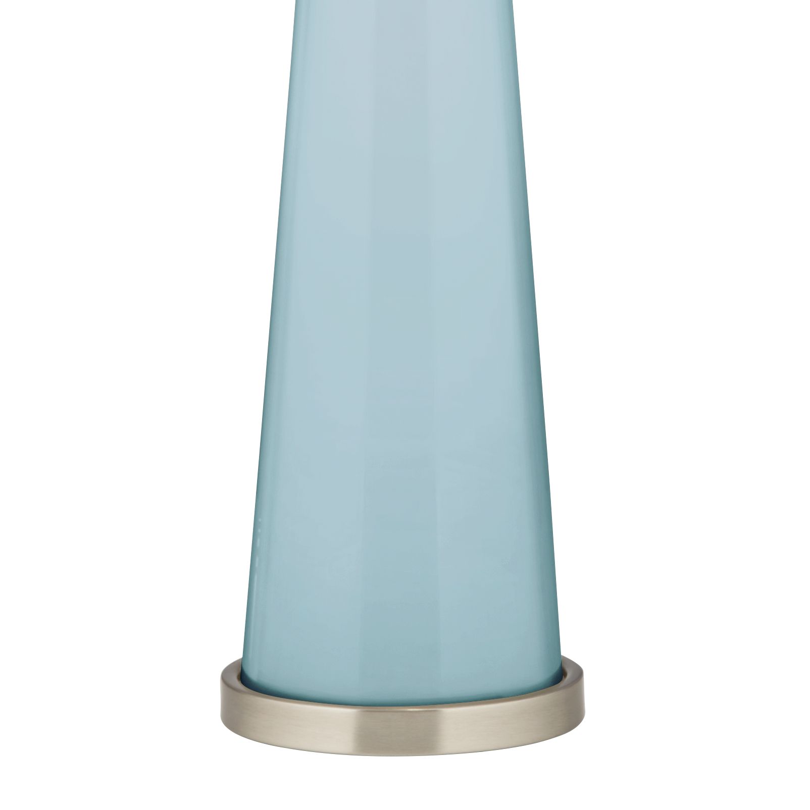 Image 3 Color Plus Peggy 29 3/4" Modern Glass Vast Sky Blue Table Lamp more views