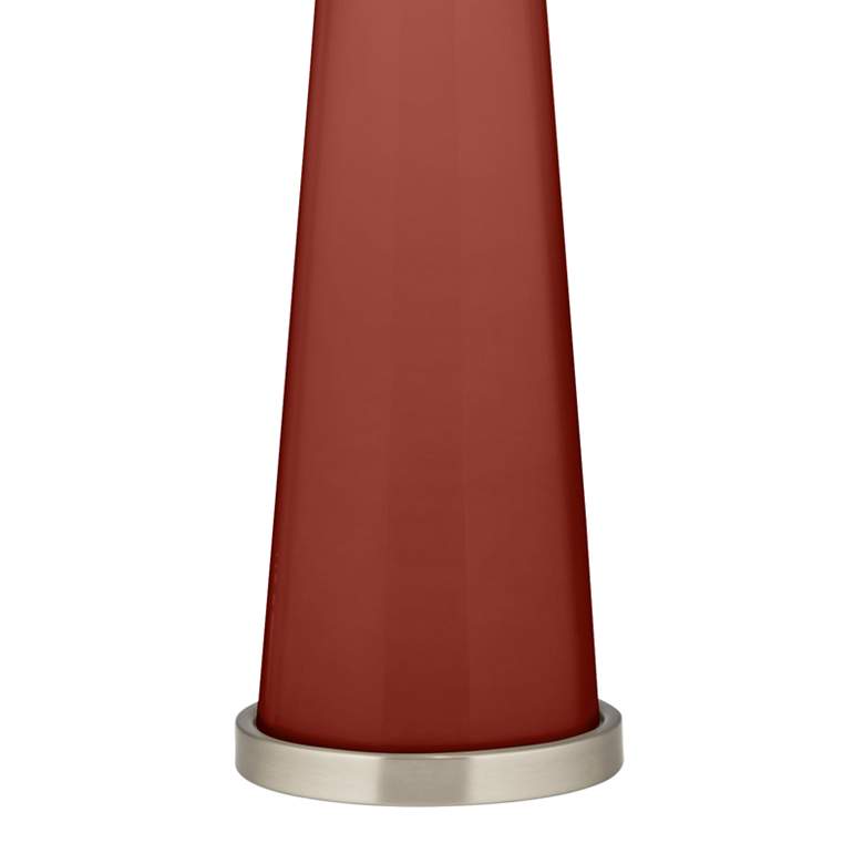 Image 3 Color Plus Peggy 29 3/4" Modern Madeira Red Glass Table Lamp more views